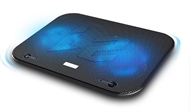 Notebook Adjustable Laptop Cooling Pad 2 Fan Stand Cooler LED USB 15.7" (F3)