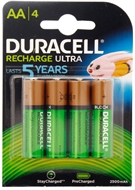 4 x Duracell AA 2500mAh Duralock Ni-Mh Rechargeable Batteries