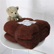 CHOCOLATE DOUBLE LUXURY TEDDY BEAR SUPER SOFT CUDDLY THICK WARM SOFA BED BLANKET THROWS