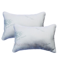 1 or 2 Memory Foam Pillows Standard Pillow Size With Removable Washable Cover