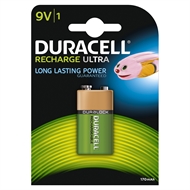 1 x Duracell 9V PP3 Block 170 mAh Rechargeable Batteries HR22 6LR61 HR9V DC1604
